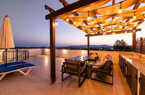 Pyla Apartment | Private Roof Top Terrace Overlooking Pool in Pyla