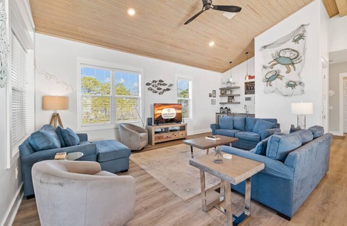 Cape San Blas House | Wine Down: Private Pool, Screened Porch, Pet Friendly