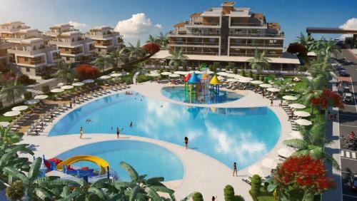 Trikomo Apartment | Long Beach Royal Sun Elite Studio with Pool KKTC