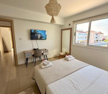 Ayia Napa Apartment | Rope and Reef 2BD Walk to Nissi Beach and Pool