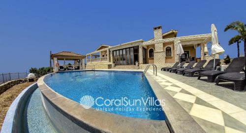 Kathikas Villa | Elegant Huge Villa Large Pool, Ideal For Weddings