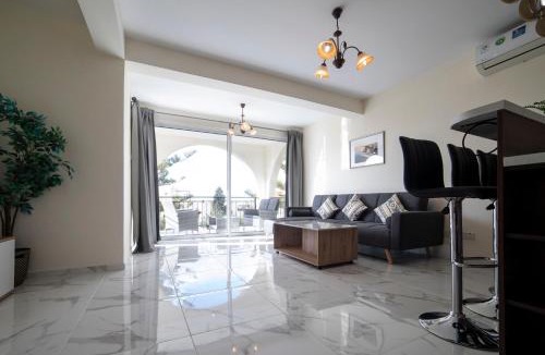 Agios Tychon Apartment | Modern 2 bedroom, sea view apartment.