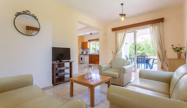 Sun Beach Villa Thio Large Private Pool Walk to Beach A C Wifi Car Not Required - 2840 in Polis