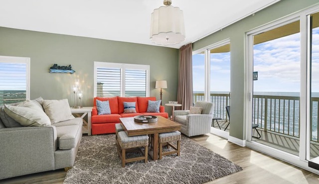 Calypso 2201E - Gulf-front Corner Unit Near Pier Park, Beach Service in Panama City Beach