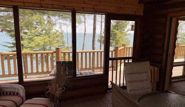 Lake Superior Log Cabin Retreat | Near Bayfield, WI | Larger Groups Welcome in Bayfield