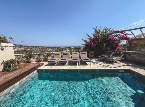 Seaview 3 Bedroom Villa With Private Pool in Psematismenos