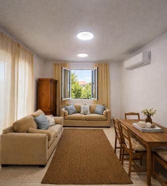 Modern Seaside Apartment Steps to the Beach in Perivolia