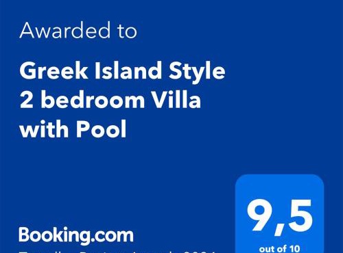 Greek Island Style 2 bedroom Villa with Pool next to the Sea in Larnaca